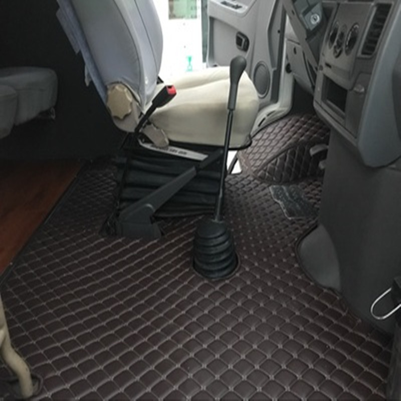 Datong V80 Iveco Deyi Ou Sheng Baodi Front Row 3-seat Double-layer Floor Mats Special Large Surround Car Floor Rubber Mats