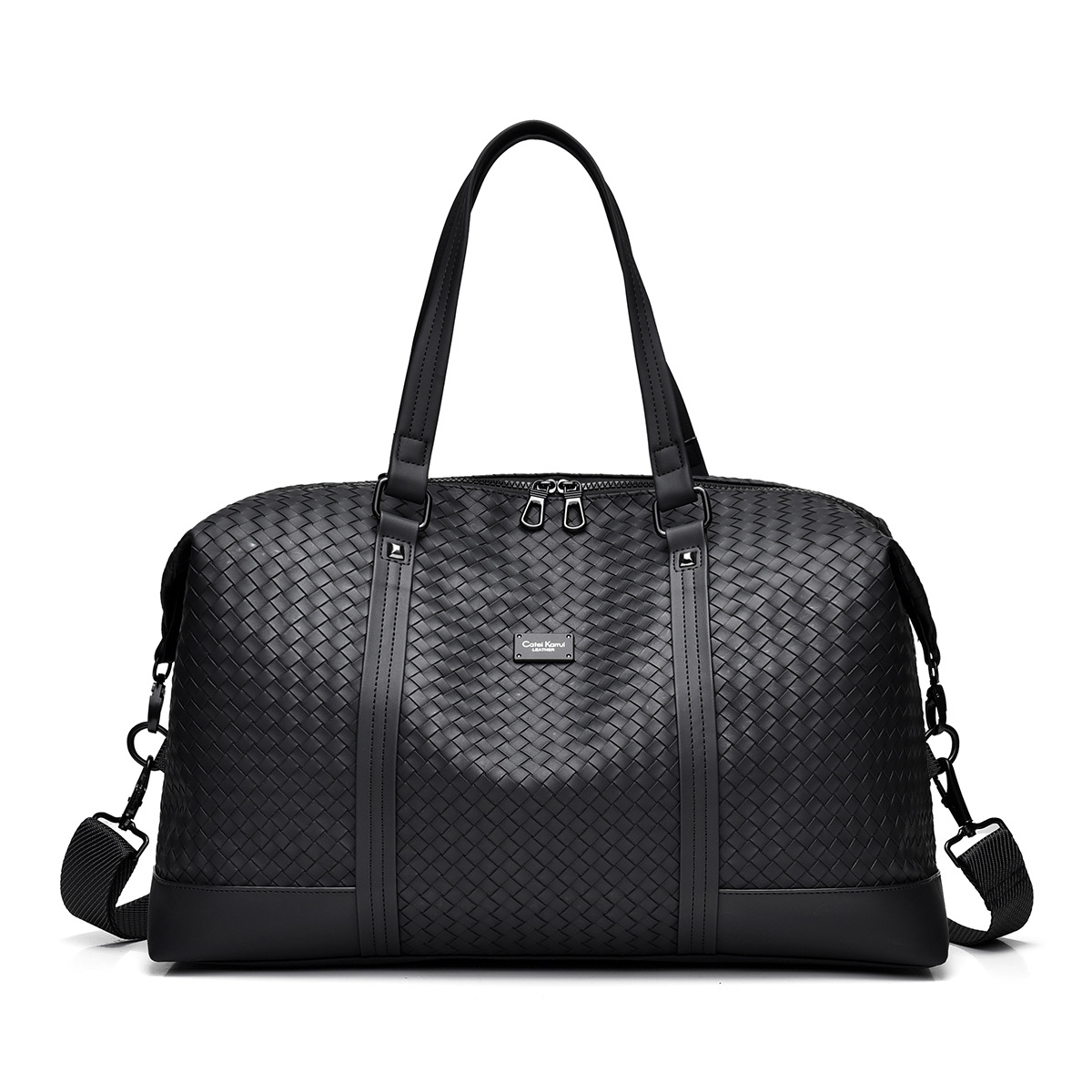 Catei karrui bolsa de viaje portátil de un solo hombro para hombres de alta calidad bolsa de equipaje de viaje de cuero suave pu casual de negocios