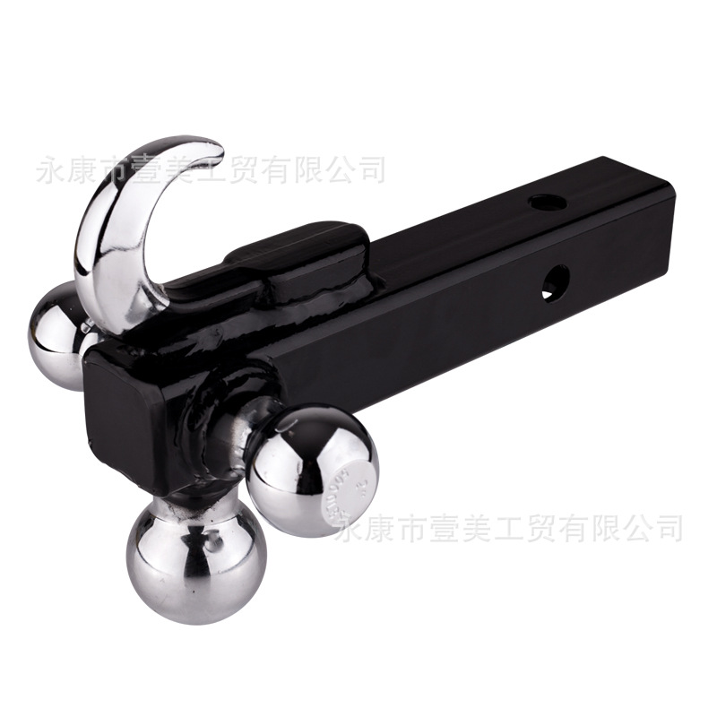 改装车配件 拖车臂三球1-7/8寸2寸2-5/16寸带钩喷塑电镀