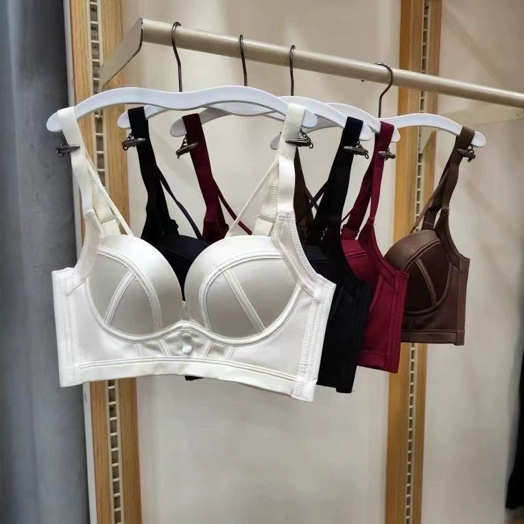 5567 # Модное легкое роскошное красное женское нижнее белье, бюстгальтер пуш-ап для маленькой груди, непровисающий, сексуальный бюстгальтер.