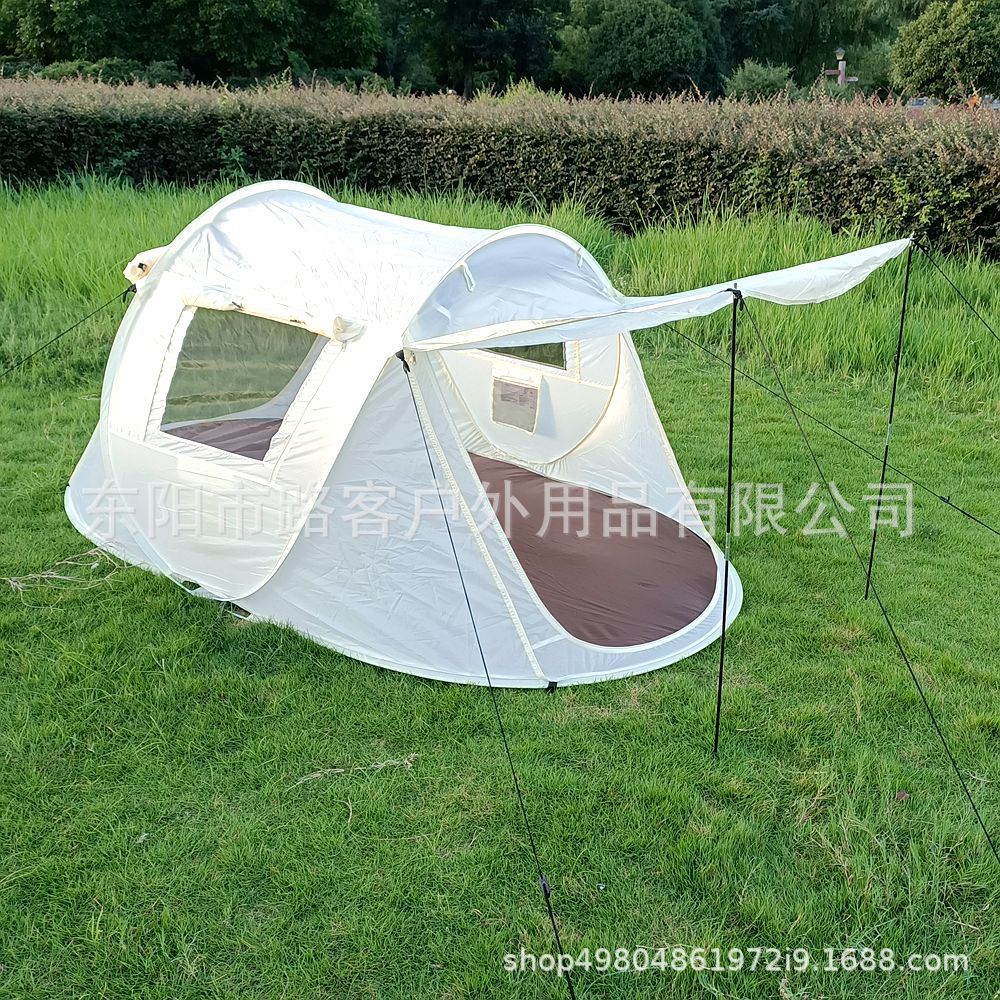 Acampar al aire libre tienda de lanzamiento de mano sin construcción tienda de apertura rápida tienda de viaje automática tienda de campaña impermeable tienda de barco transfronteriza al por mayor