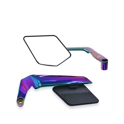 General Motorcycle Accessories Modified Fixed Motorcycle rearview mirror - colorful