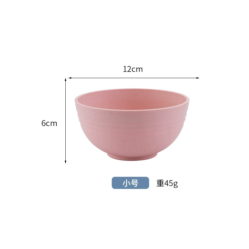 Children's Tableware Set, Wheat Straw Fiber, 6-Piece Fall-Proof Dinnerware for Home