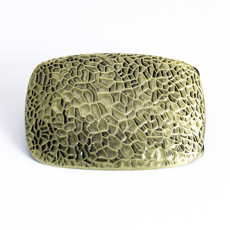 Snake Skin Pattern Belt Buckle Zinc Alloy Western Cowboy Style Belt Buckle Simple Fashion Hole Smooth Buckle Wholesale