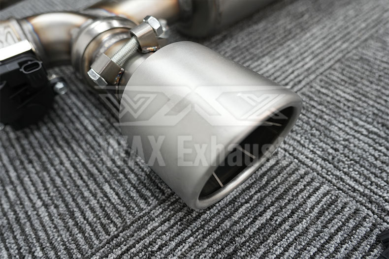 Suitable for Porsche 718 981 982 Modified to Gt4 Model, 2012-2024 Tailgate with Valve Sports Exhaust