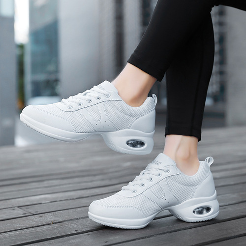 Yang Liping Dancing Shoes White Square Dance Shoes for Women  New Soft Sole Summer Dance Shoes Mesh Wholesale 2118