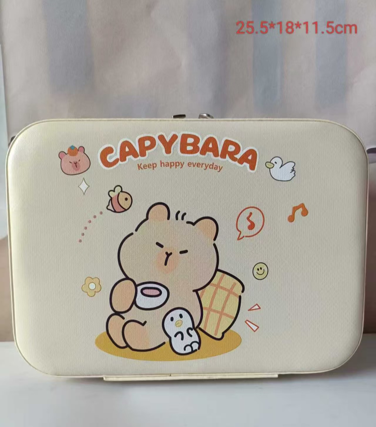 베이지색 베개곰(큰 거울)