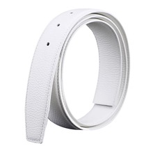 寸三打孔皮带不带头腰带PU14纹踩线带身韩版现货批发板扣针扣通用