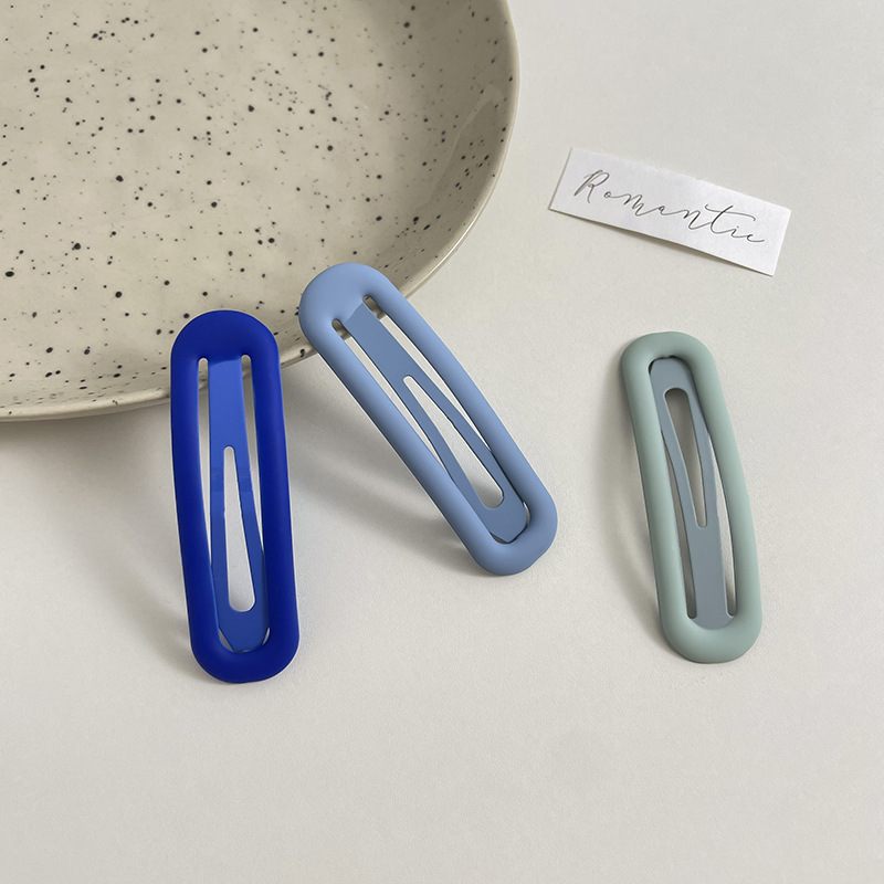 Horquilla de dopamina de color caramelo 2023 nuevos niños BB clip flequillos laterales clip frente tocado de horquilla rota