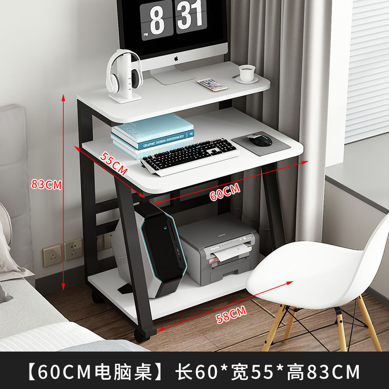 Alquiler pequeño escritorio móvil escritorio de dormitorio simple escritorio moderno pequeño escritorio de computadora de almacenamiento image 10