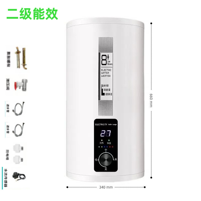 Calentador de agua Xianke de 50 litros para uso doméstico en cocina y baño, calentador de agua eléctrico, ducha de bajo consumo, adecuado para apartamentos de alquiler, hoteles y pisos. image 19