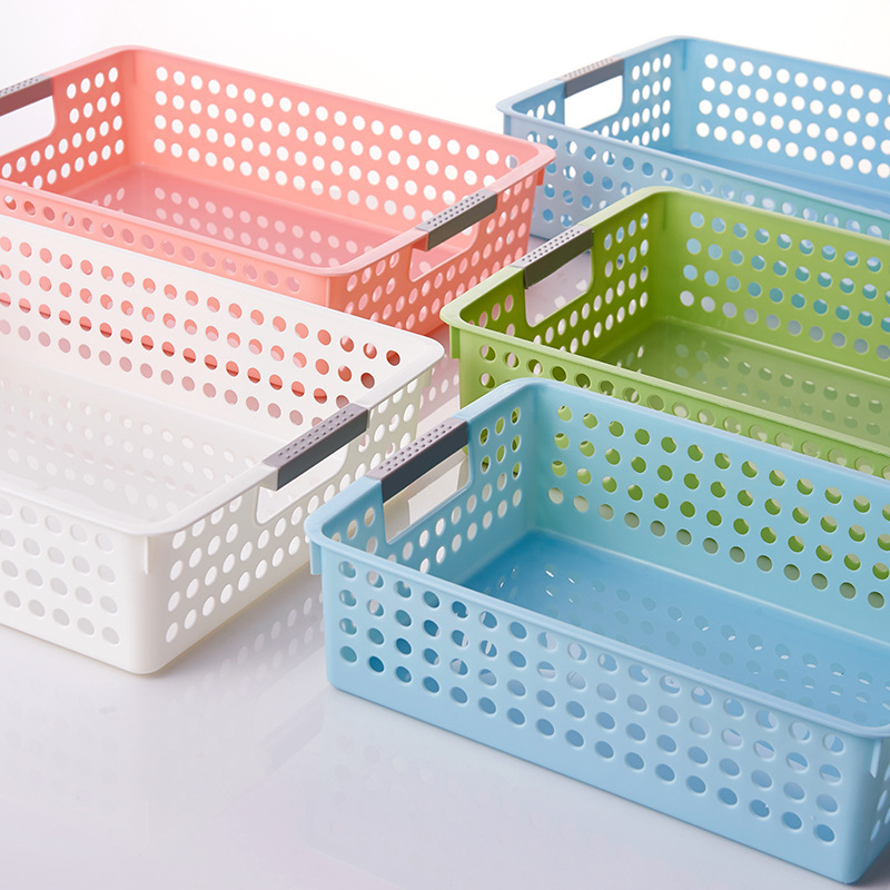 White Area Box Kindergarten Toy Storage Basket Area Box Plastic Basket Material Box Area Corner Toy Basket