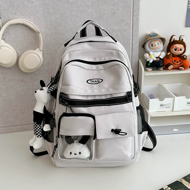 Japanese brand retro capacious school bag, backpack for traveling