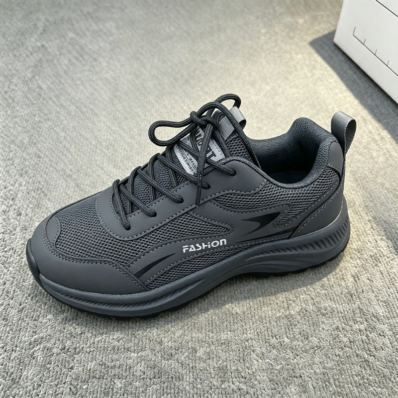 Doble red nuevo tipo de zapatos de hombre textiles transpirables zapatos deportivos casuales de moda para hombres con suela suave ligera zapatos para correr
