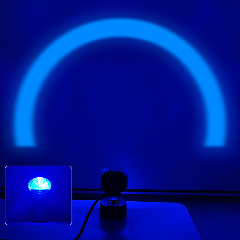 Luz de advertencia de límite de área de carretilla elevadora rojo y azul límite de arco corredor láser de seguridad luz de ancho luz de advertencia
