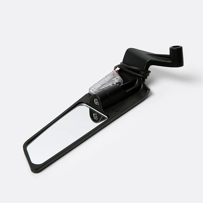 Accessories Large Fixed Wing Black: Motorcycle rearview mirror