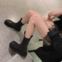 秋冬新款厚底英伦风女靴子