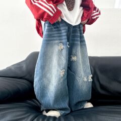 男童牛仔裤秋款2025新款儿童休闲长裤宽松韩版阔腿裤春秋季裤子潮