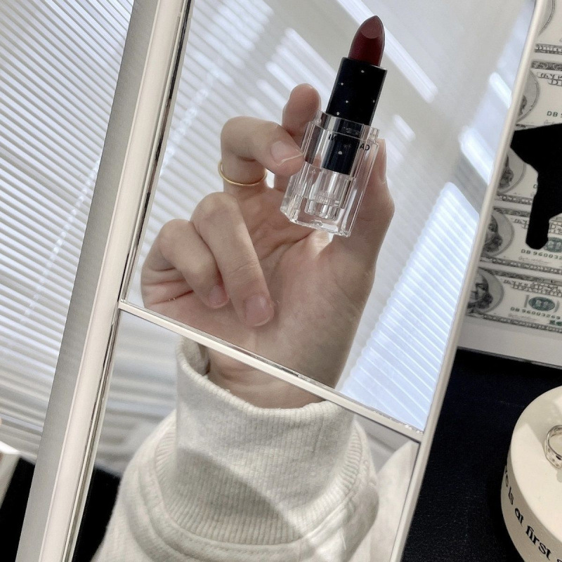 Nuevo espejo de maquillaje de escritorio, conchas dígicas, caja de almacenamiento de tres lados, espejo plegable, espejo ajustable, doble apertura