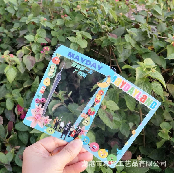 Mayday Concert Support Transparent Cards Custom-Made Cartoon-Style Transparent Cards for Instagram, Customized for Attractions and School Check-Ins
