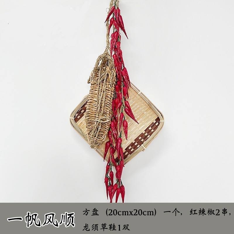 仿真蔬菜农家乐装饰五谷杂粮丰登假辣椒串挂件玉米大蒜农作物道具|undefined