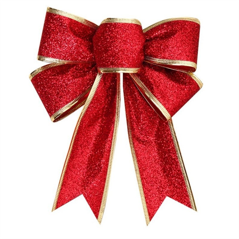 Lazo navideño hecho a mano, lazo con brillantina DIY, lazo para árbol de Navidad, decoración navideña 2026 image 4