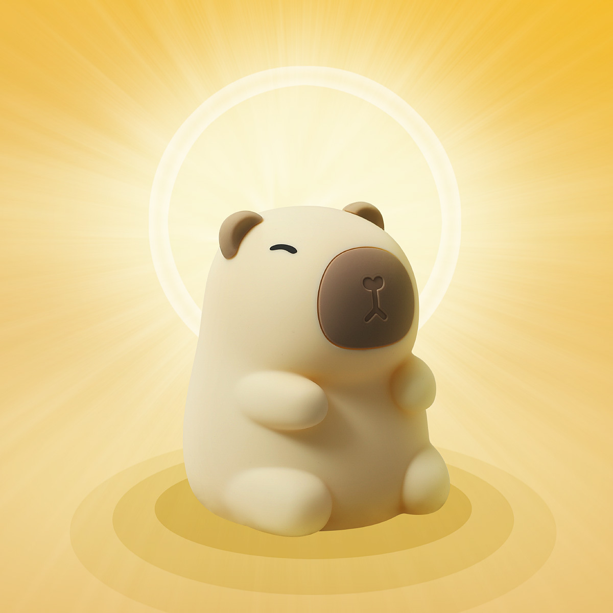 카피 발라 창조적 인 모델링 실리콘 밤 빛 USB 충전 타이밍 침대 옆  잠자는 비트 빛 장식품