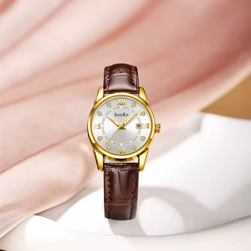 新款奥刻挚爱时尚百搭情侣对表小众轻奢潮流百搭气质手表工厂直发