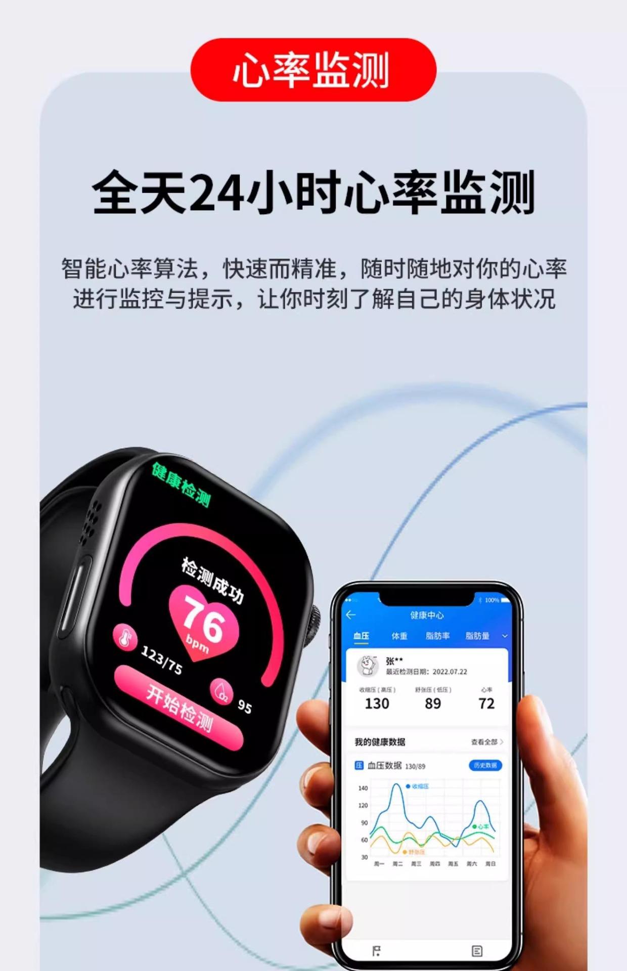 Large-screen 5G WiFi-enabled smart smartwatches for men and women, adult NFC with SIM card insertion undefined
