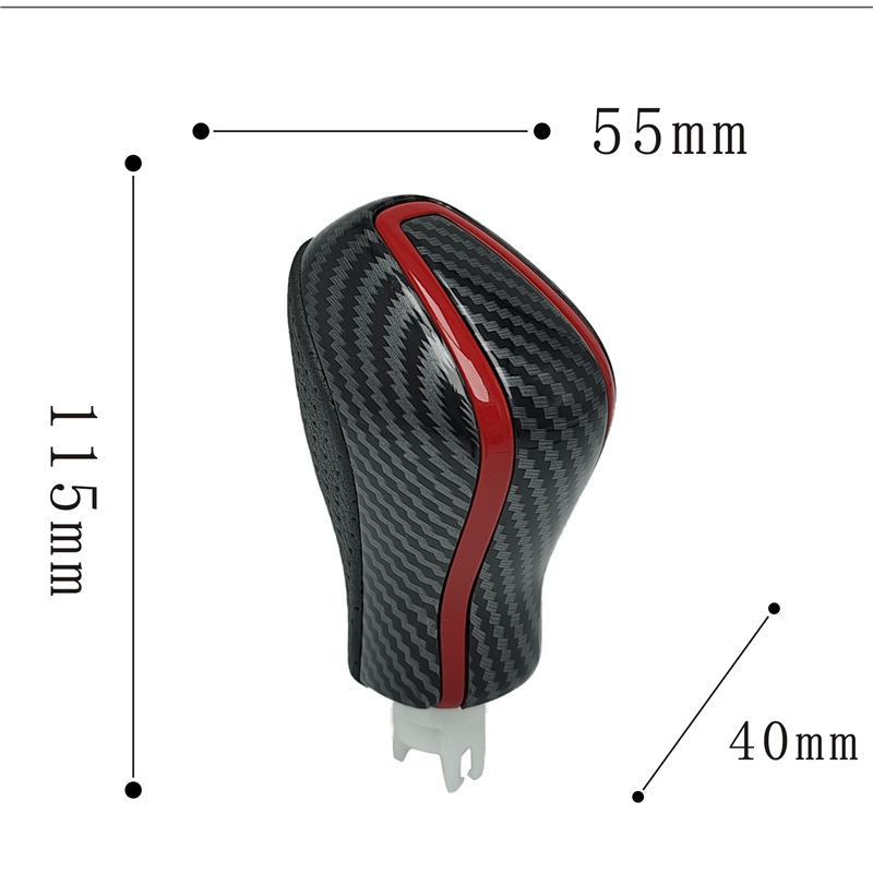Modificado cabeza de cambio adecuado para Nissan palanca de cambio cabeza melocotón madera fibra de carbono palanca de cambio balonmano cabeza de palo image 4