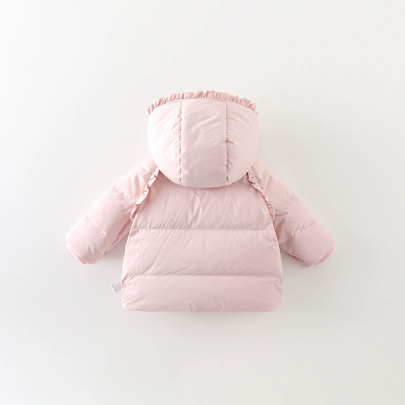Winter children's keep warm long down jacket to go out, increased thickness, mid-length