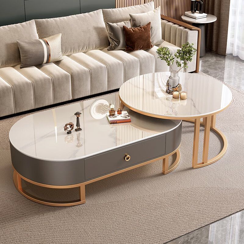 골든 프레임 그레이 캐비닛 (밝은 스노우 마운틴 화이트 + 밝은 스노우 마운틴 화이트)