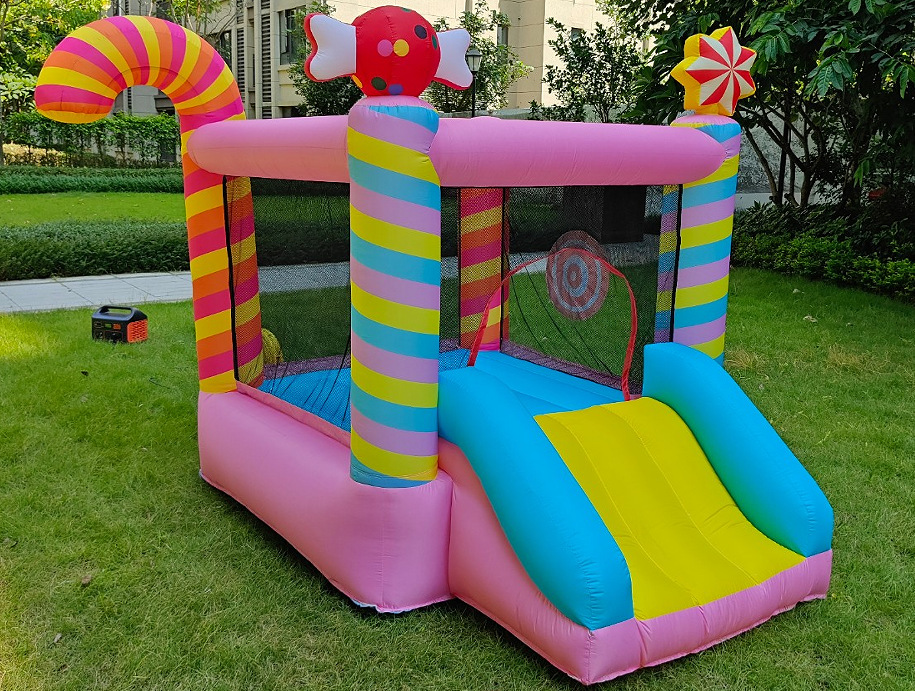 castillo infláble al aire libre con tobogan infláble doméstico con tobogan infláble para niños pequeños castillo infláble combinación de juguetes de parque de atracciones