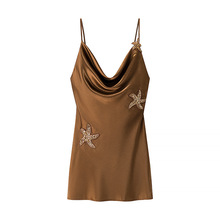 欧美风亚马逊速卖通爆款时尚潮流百搭性感派对刺绣吊带连衣裙