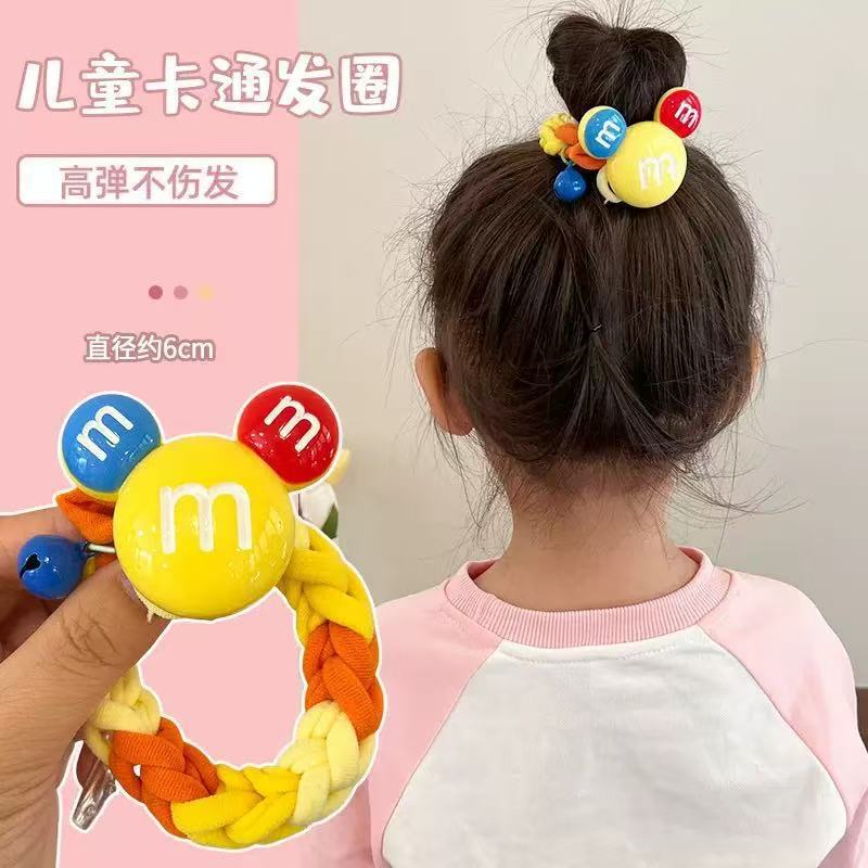 サンリオ 子供用ヘアゴム クロミ 編み込み 女の子 お団子ヘアゴム ゴムバンド 女の子用ヘアアクセサリー 跡が残らないヘアロープ|undefined