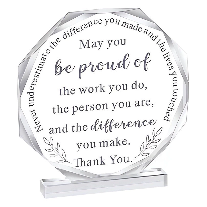 Трансграничный акриловый Творческий трофей уполномоченная медаль ежегодная встреча хрустальный трофей награда персонала памятная награда держатель трофей