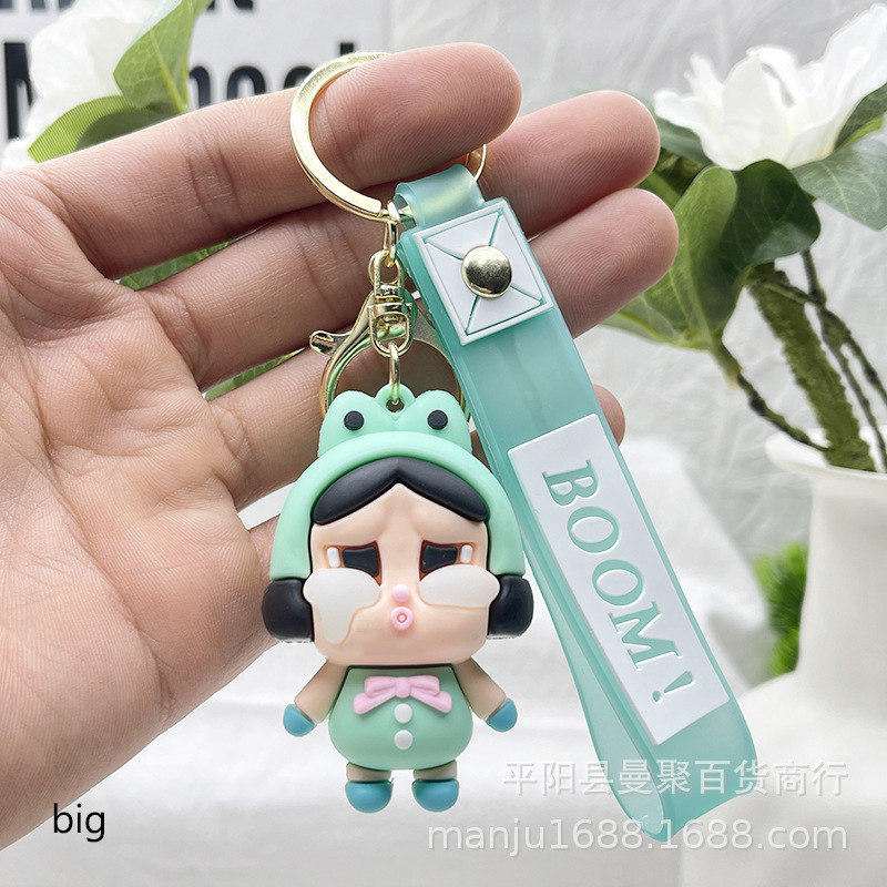 创意卡通马里奥汽车钥匙扣公仔挂件可爱软胶挂件diy手机壳超级玛|undefined