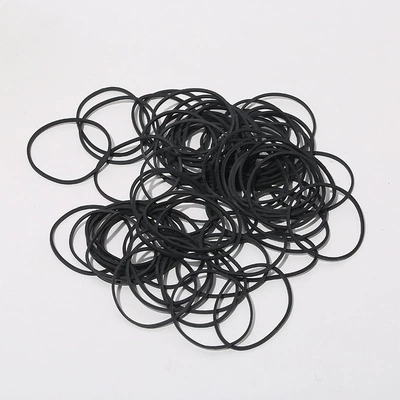 A kilo of black rubber Saç üçün rezinlər - 38cm-black-one-catty