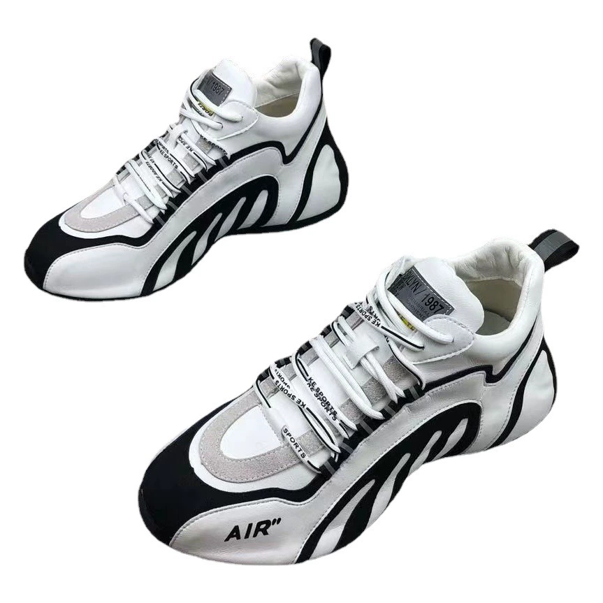 Весенняя Новая мужская обувь, сверхлегкие модные кроссовки, мужская повседневная кожаная сумка, нижняя обувь для папы, легкие дышащие кроссовки