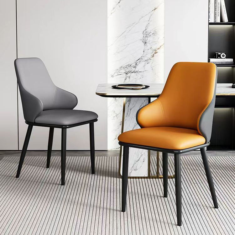 Exportación transfronteriza italiana silla de tela silla de mesa de comedor de lujo ligera silla de alta sensación silla de comedor moderna simple
