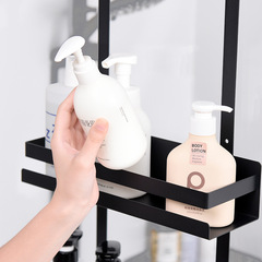 Cross-border toilet rack hanging basket, towel bathroom hanging basket behind glass door, iron hook type bathroom hanging basket