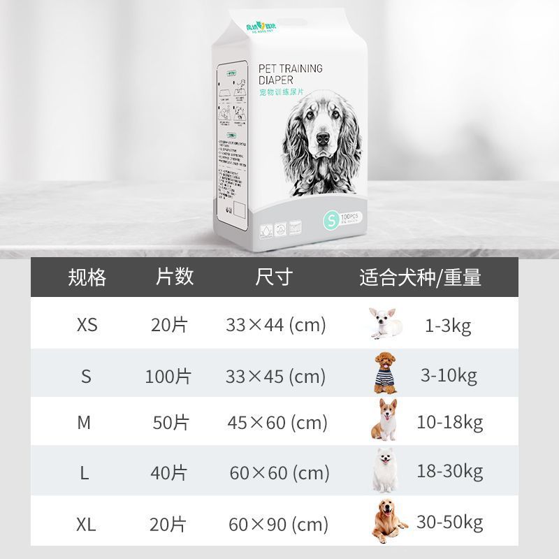 プリント漫画ペット吸収性増粘消臭犬おむつパッド使い捨ておむつ猫とウサギ用品|undefined