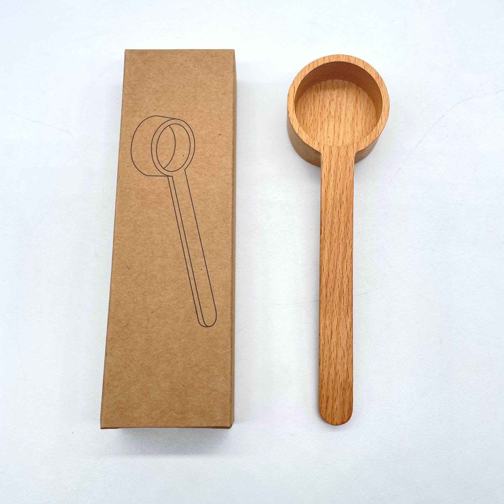 Beech wood ladle (with box)
