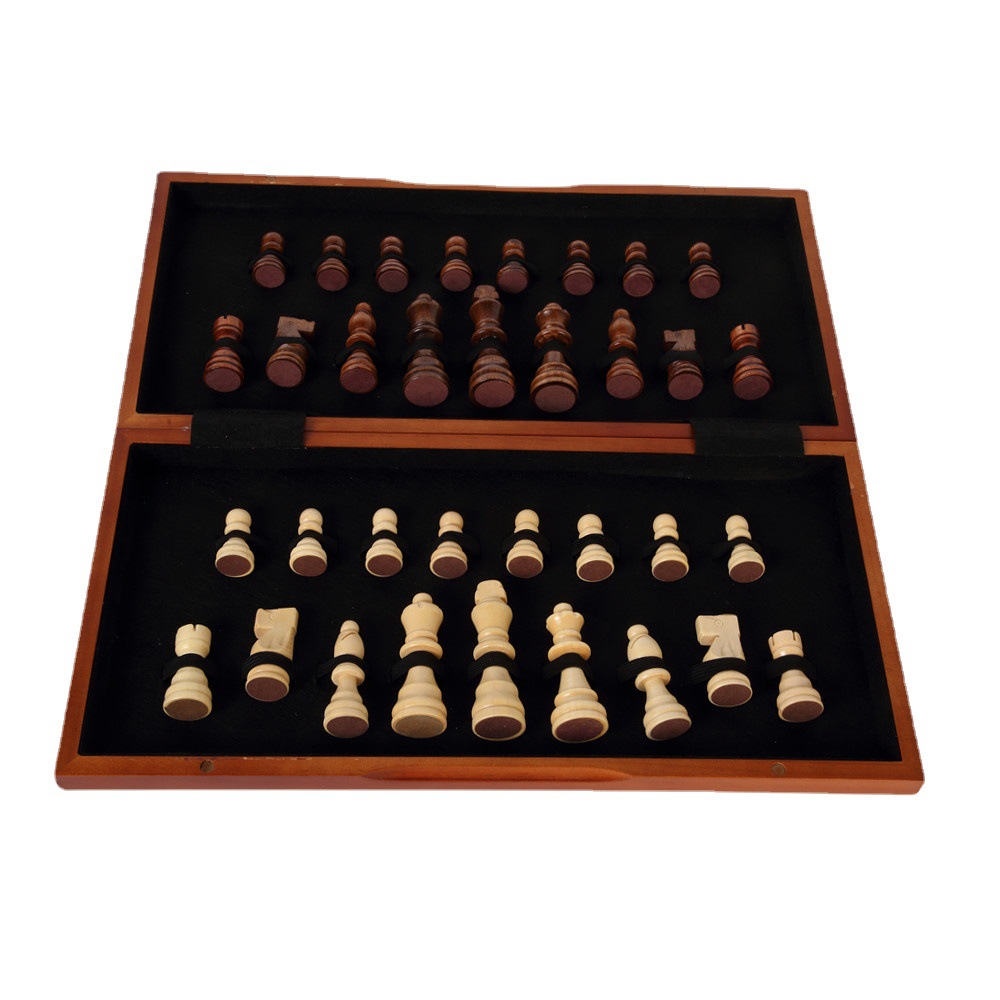 Personalizado ajedrez de madera sólida ajedrez de madera damas backgammon Go estudiantes juegos de inteligencia para niños