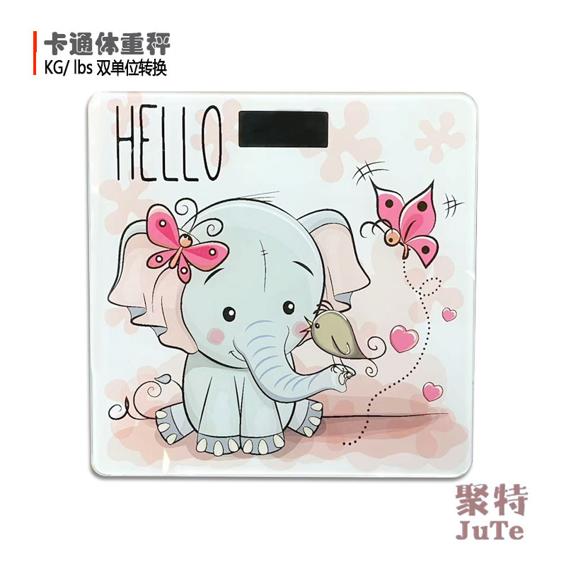 跨境批发礼品成人人体秤电子秤男女生儿童健康秤家用体重秤卡通