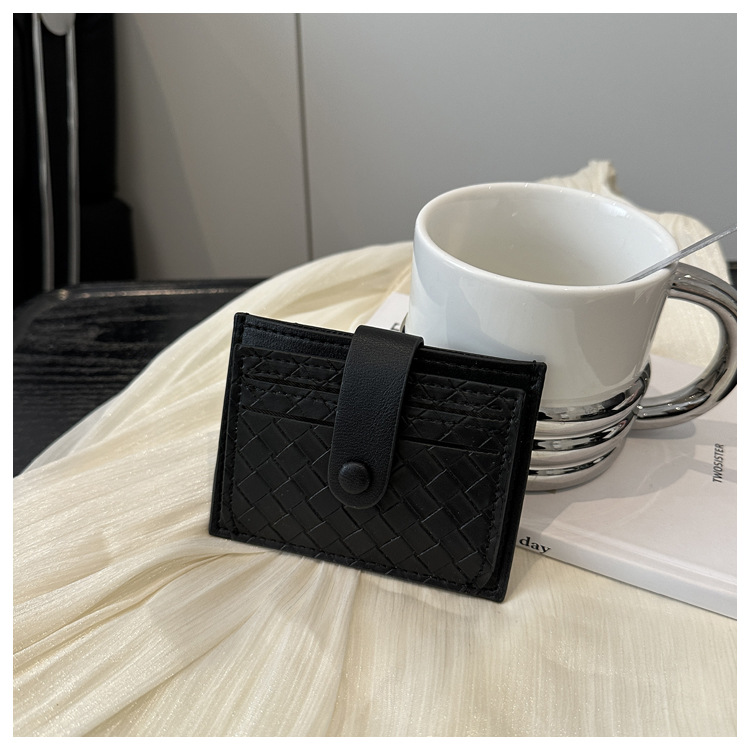 33g Weight Polyester Lining Material Magnetic Buckle Closure Type / Strap Type Card Holder Bags Type Daily Occasion PU Material Solid Color Pattern All Seasons Season Unisex Gender Basic, Classic Style Style Square Shape Unisex Solid Color PU Magnetic Buckle Card Holders 17