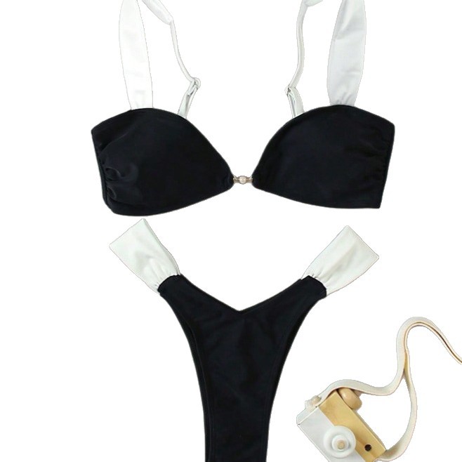 Elegant Women's Bikini Set Fashionable Party Swimsuit Sexy Style Beachwear For Spring Summer Regular Fit Polyester Nylon_ecoleips.com