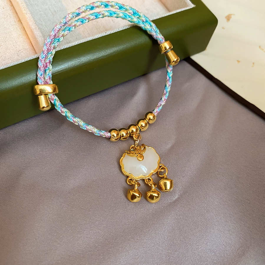 Dragon Boat Festival colorido cuerda tejida bolsa de la suerte colgante pulsera nueva pulsera de todo fósforo de moda china joyería de alta gama de nicho