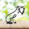 Cross -border new product METAL DOG PROCESS dog personalized animal metal sculpture ornaments