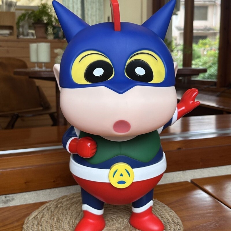 Second-Generation Dynamic Superhero Little Boy Birthday Gift Figurine Anime Ornament Crayon Shin-Chan Psyduck Ornament Extra Large